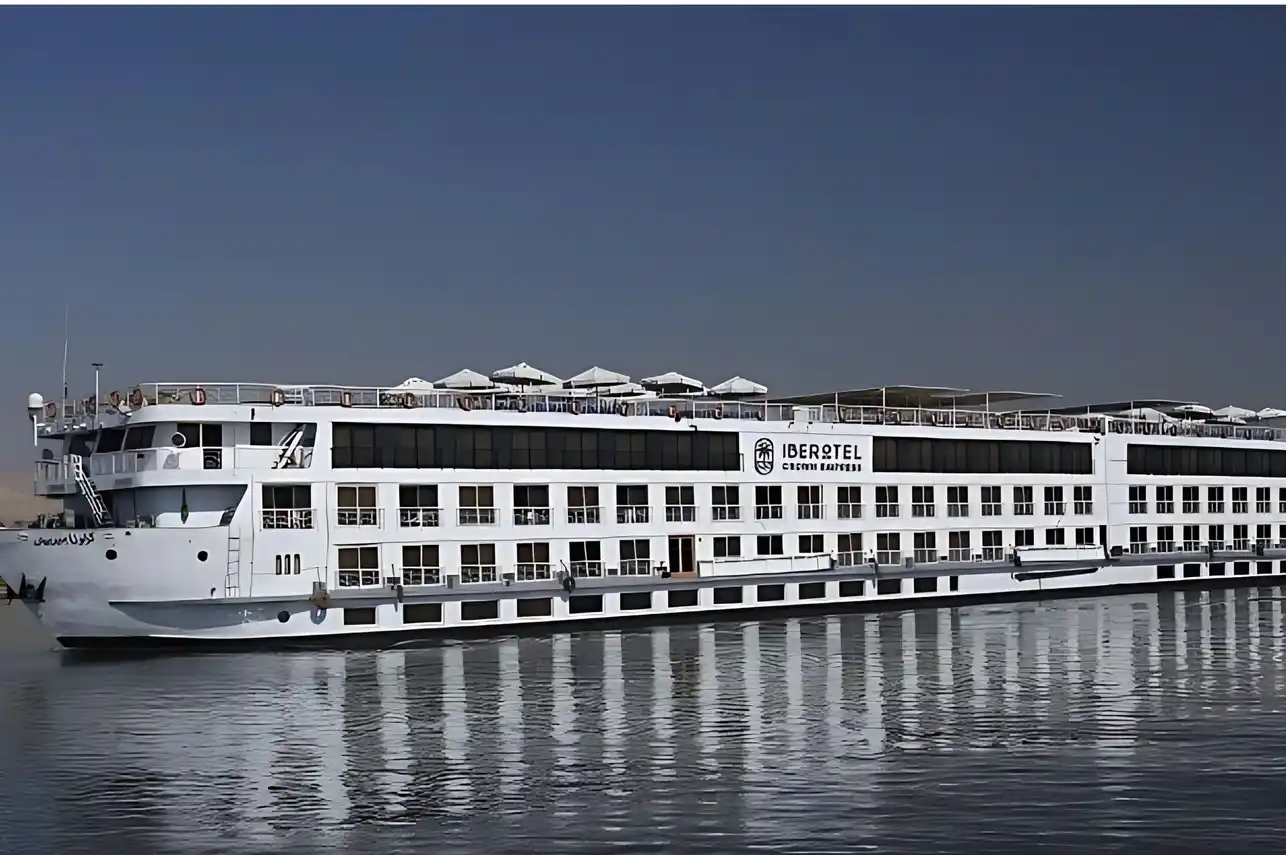 Exterior view of the JAZ Crown Empress Nile Cruise Nile cruise ship